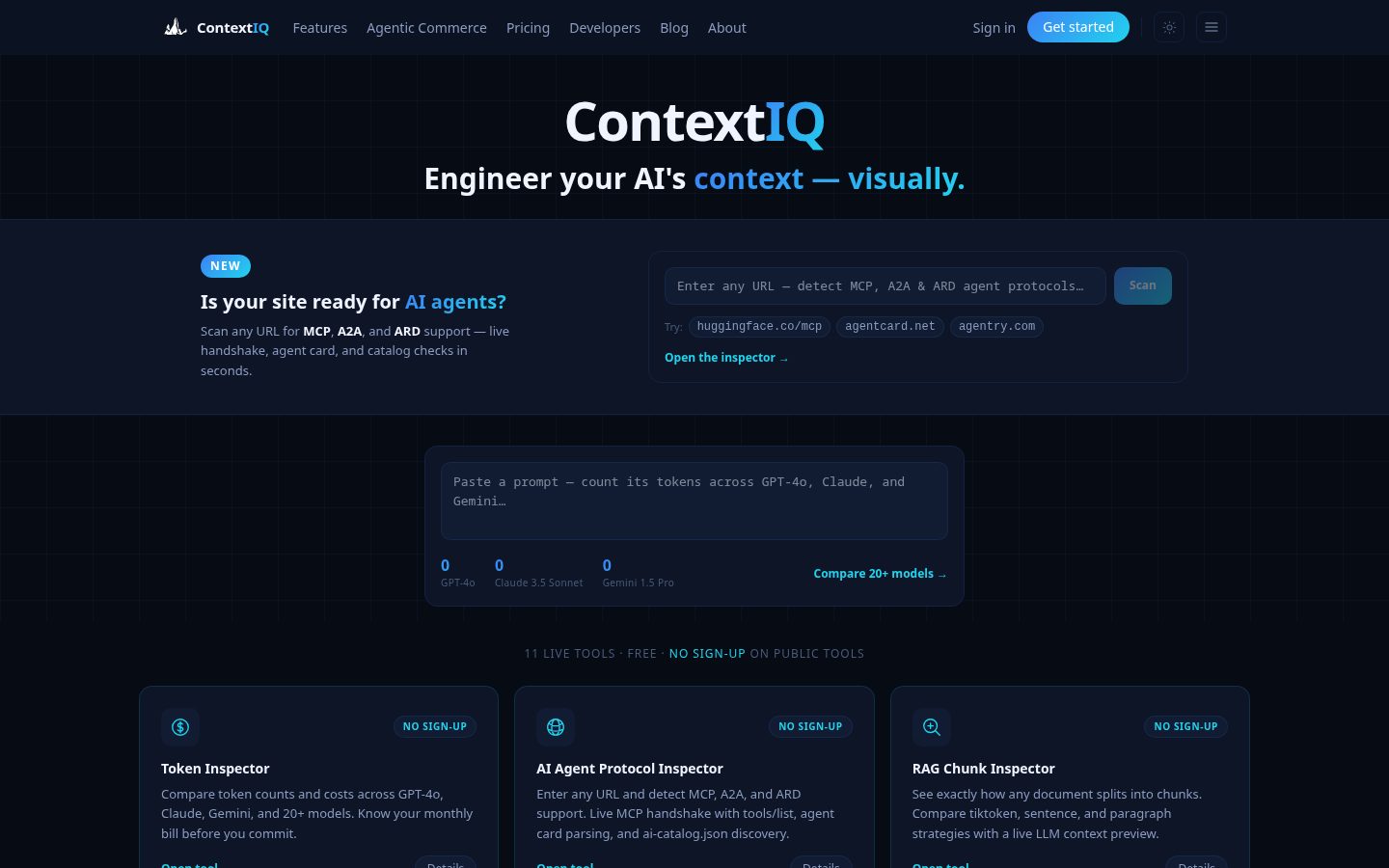 ContextIQ Homepage
