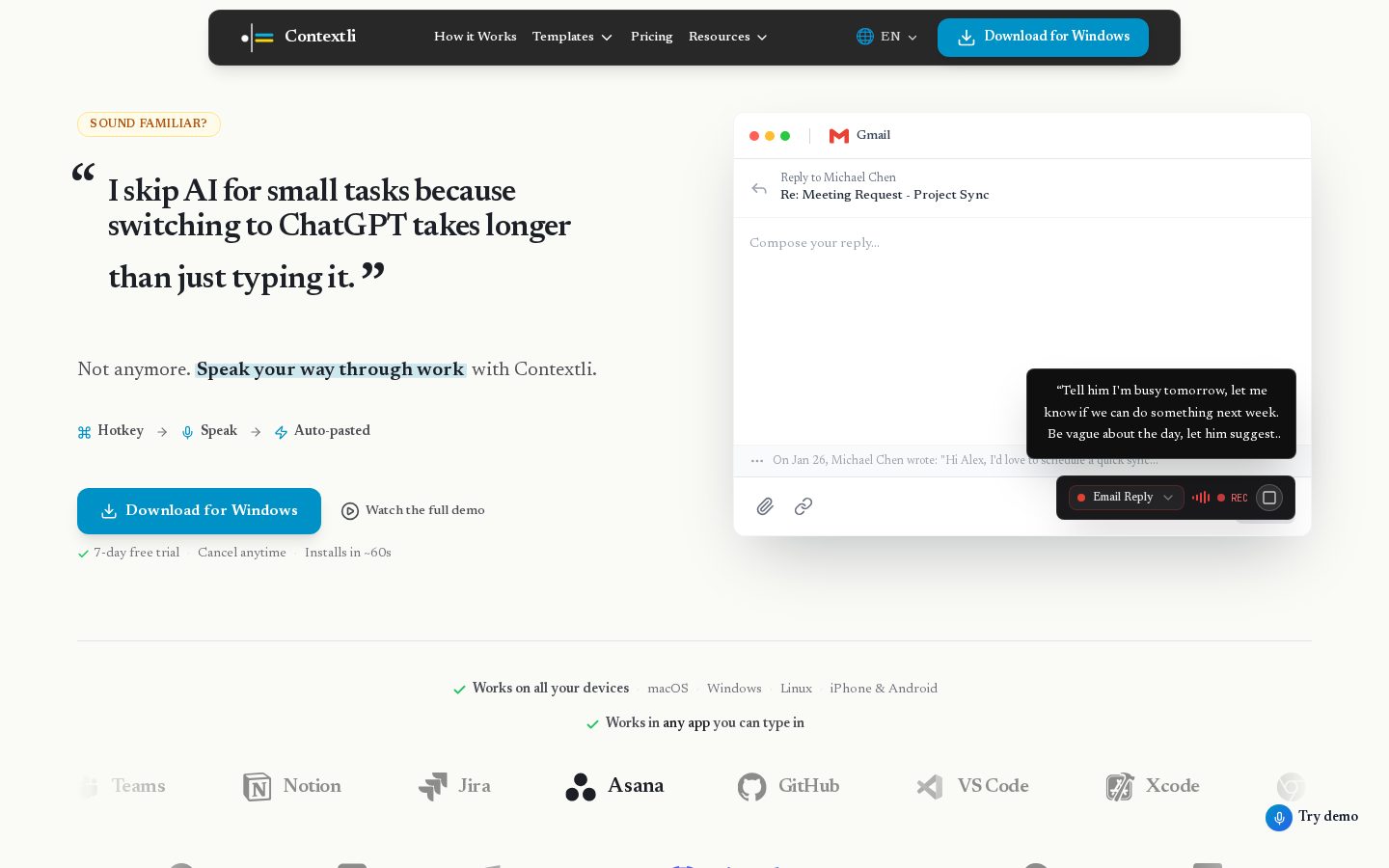 Contextli Homepage