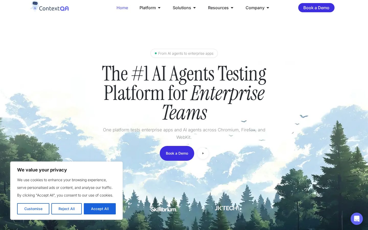 ContextQA Homepage