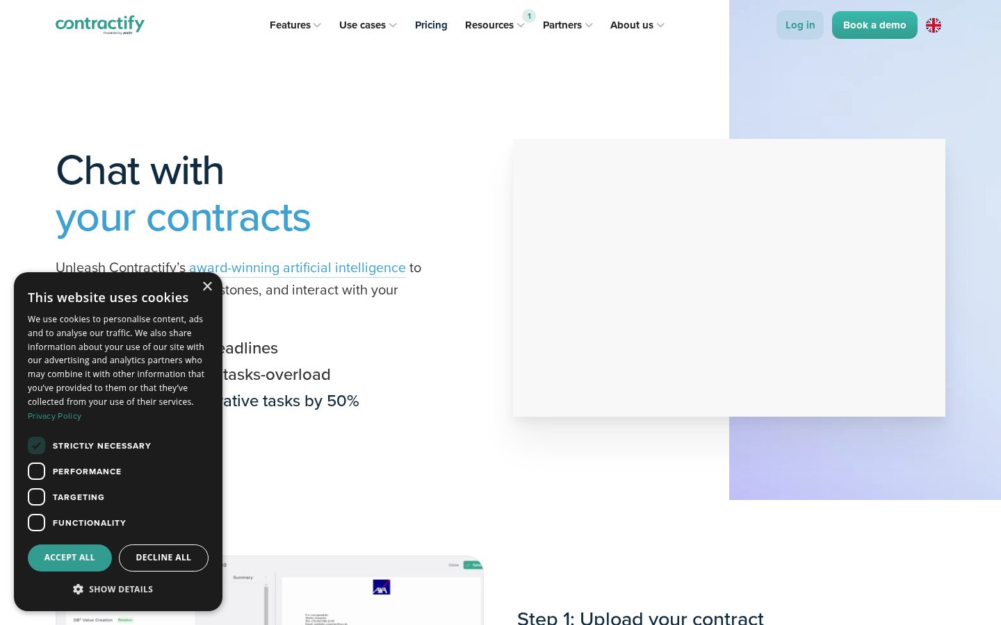 Contractify Homepage