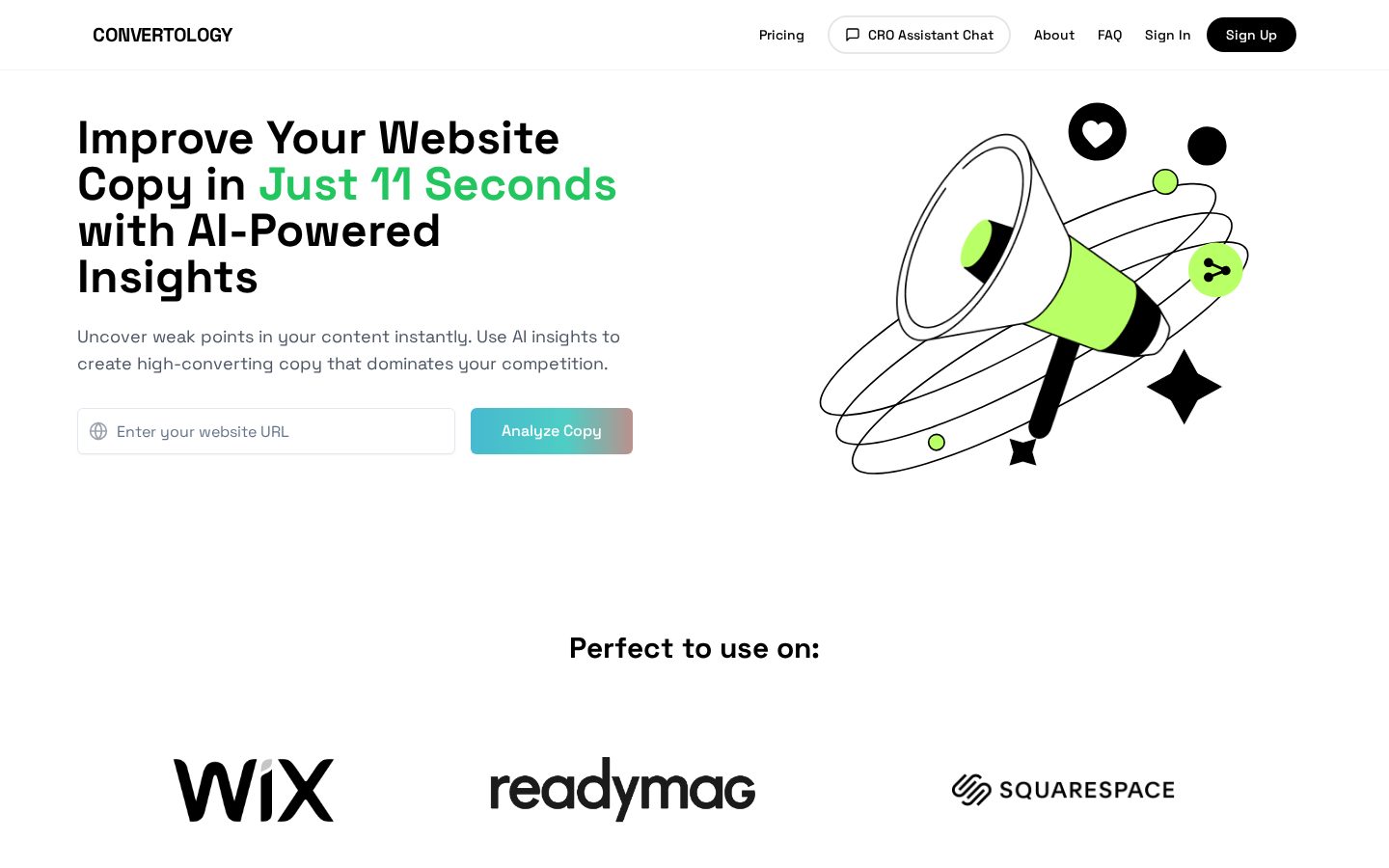 Convertology AI Homepage