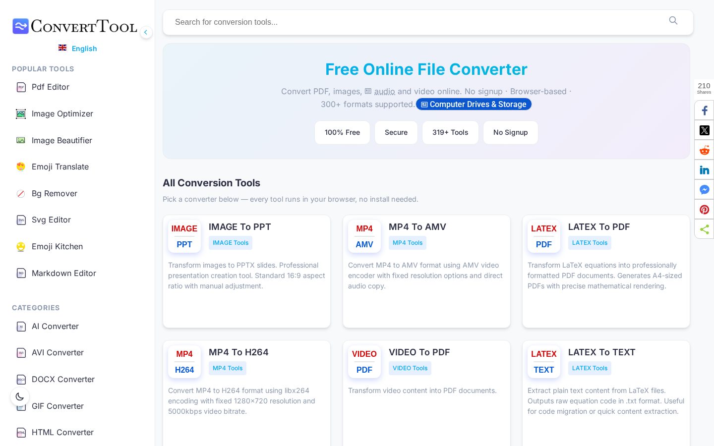 ConvertTool Homepage