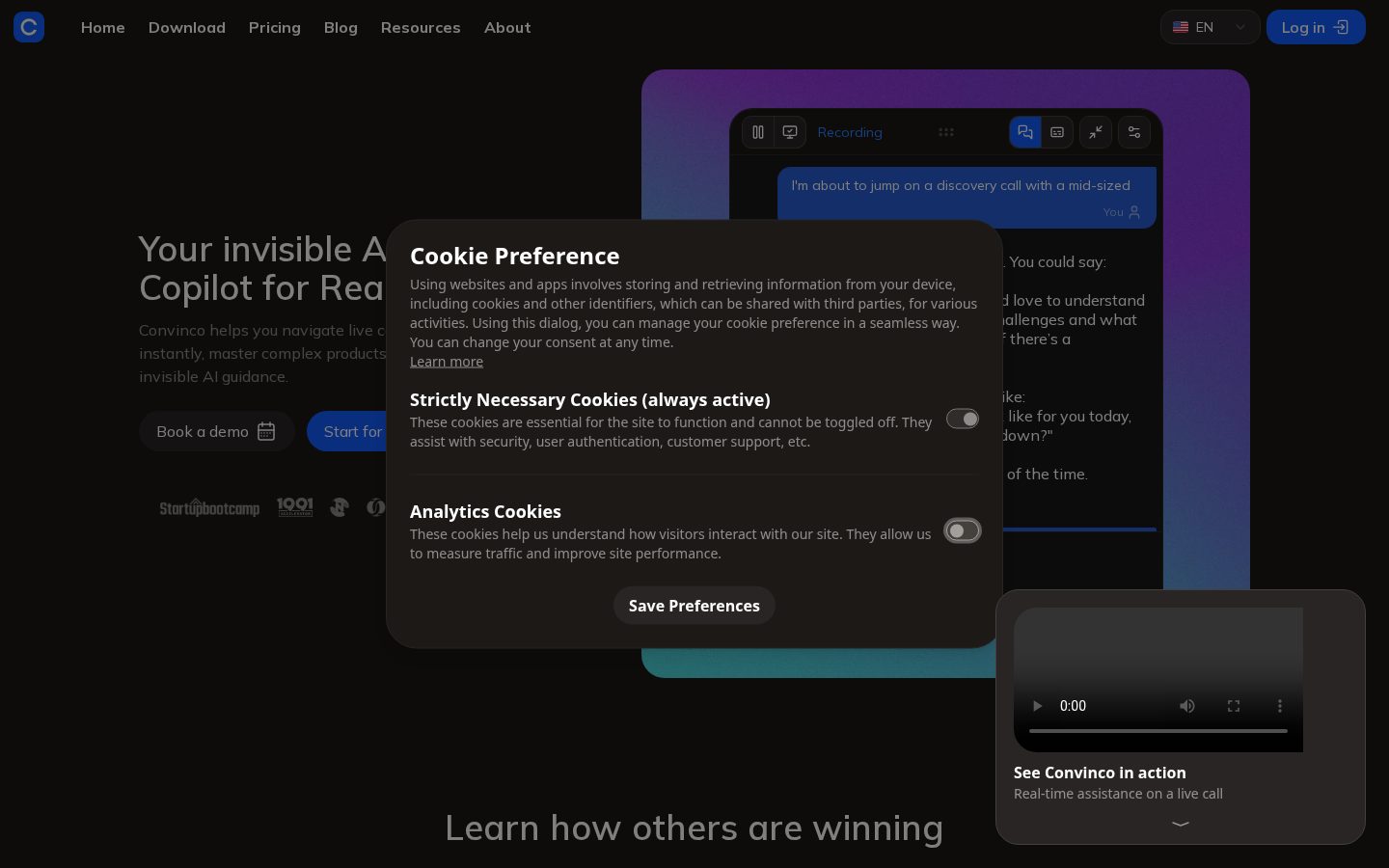 Convinco Homepage