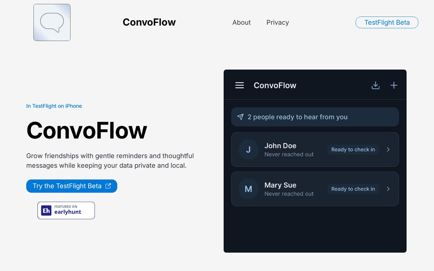ConvoFlow Homepage