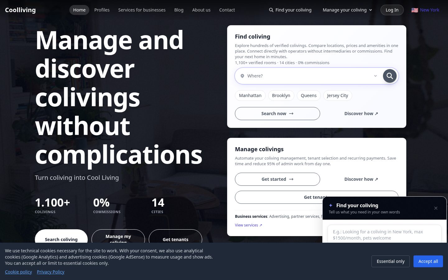coolliving.io Homepage