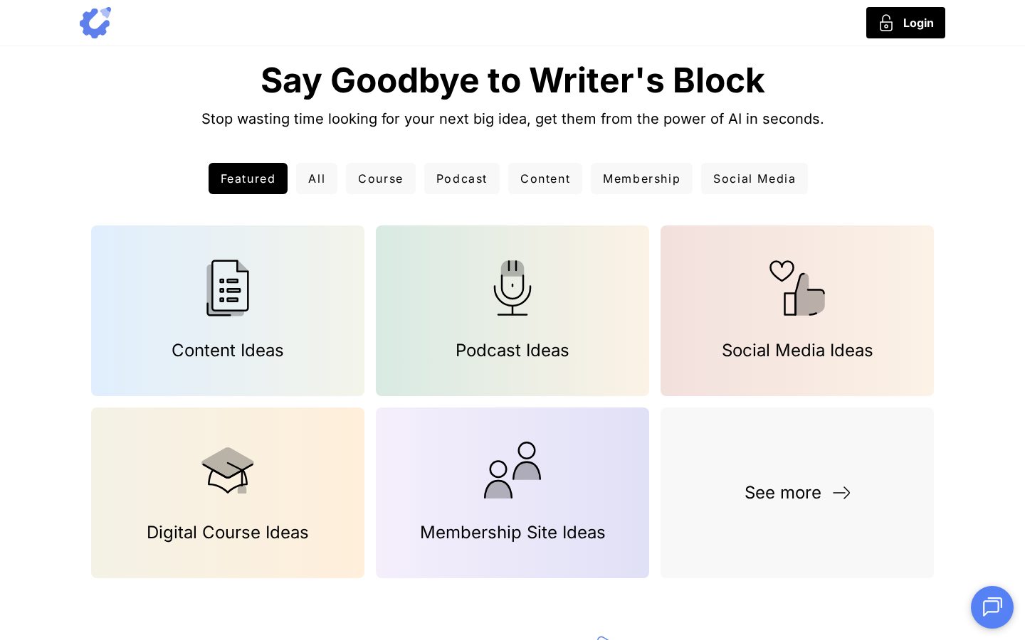Copy Creator Homepage