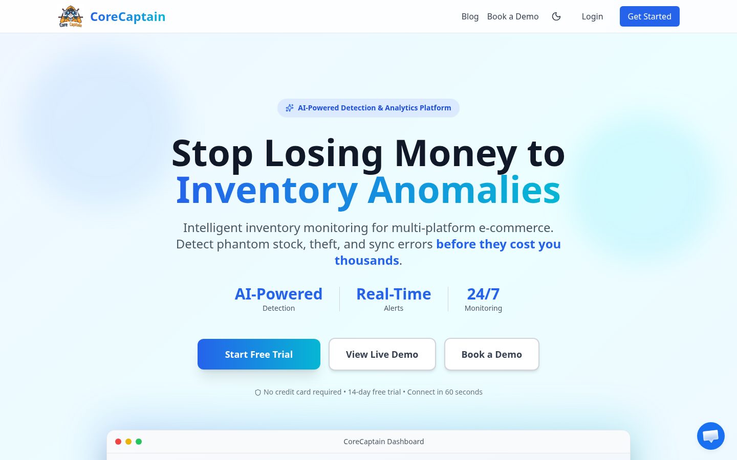 CoreCaptain Homepage