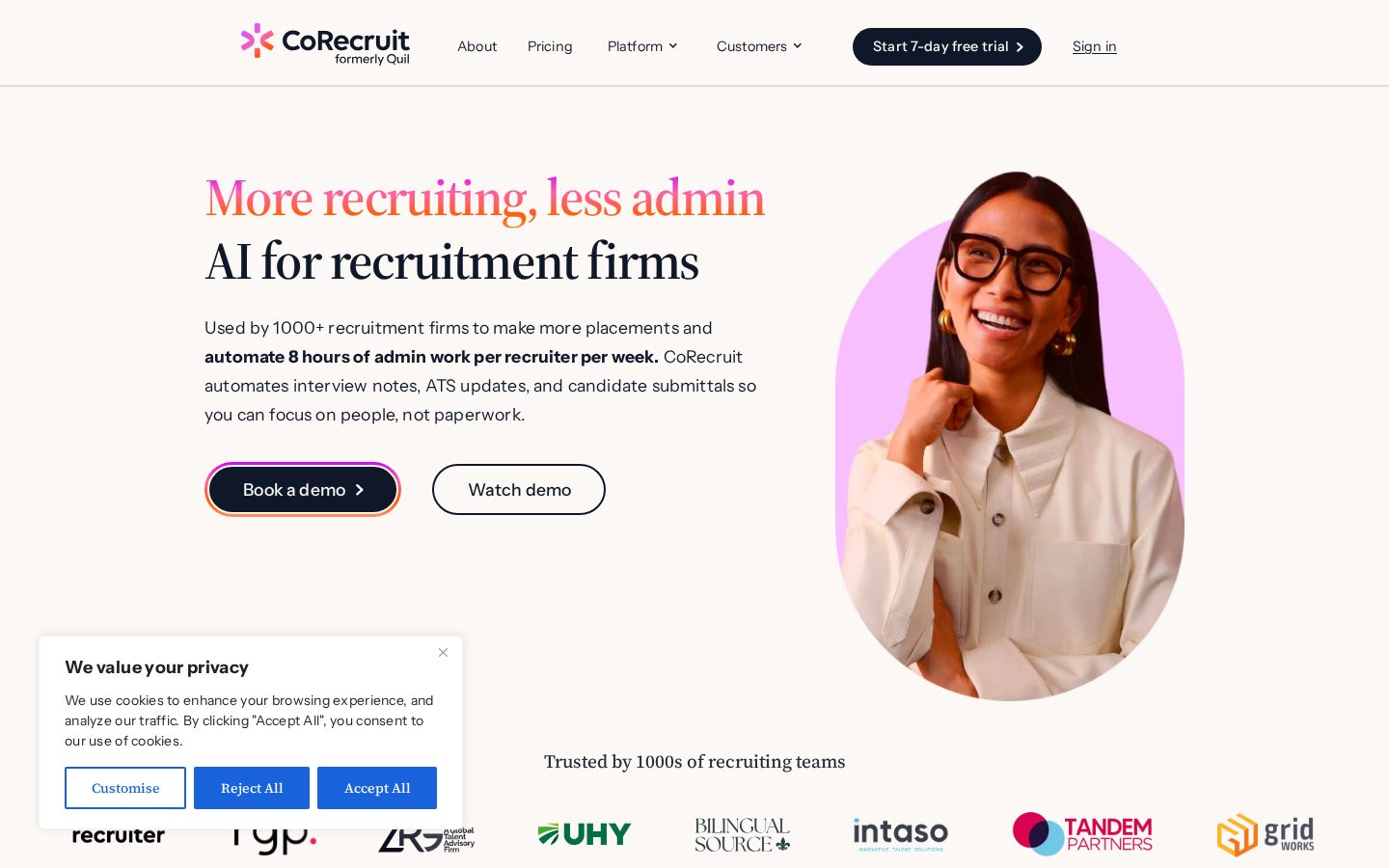 CoRecruit Homepage