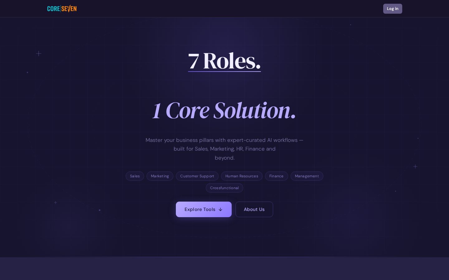 CoreSeven Homepage
