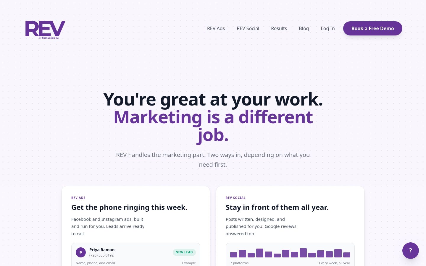 Corncuopia AI Homepage