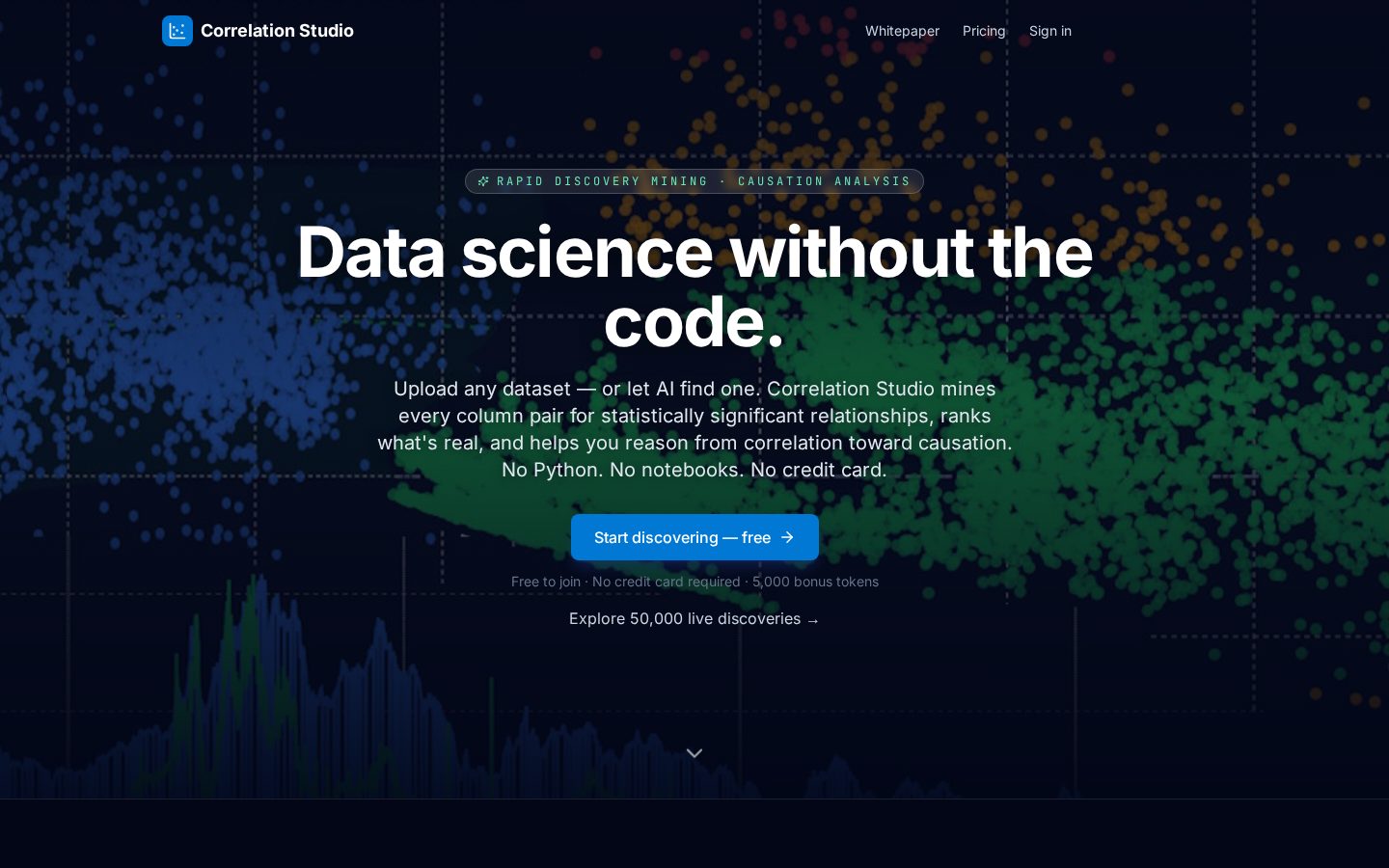 Correlation Studio Homepage