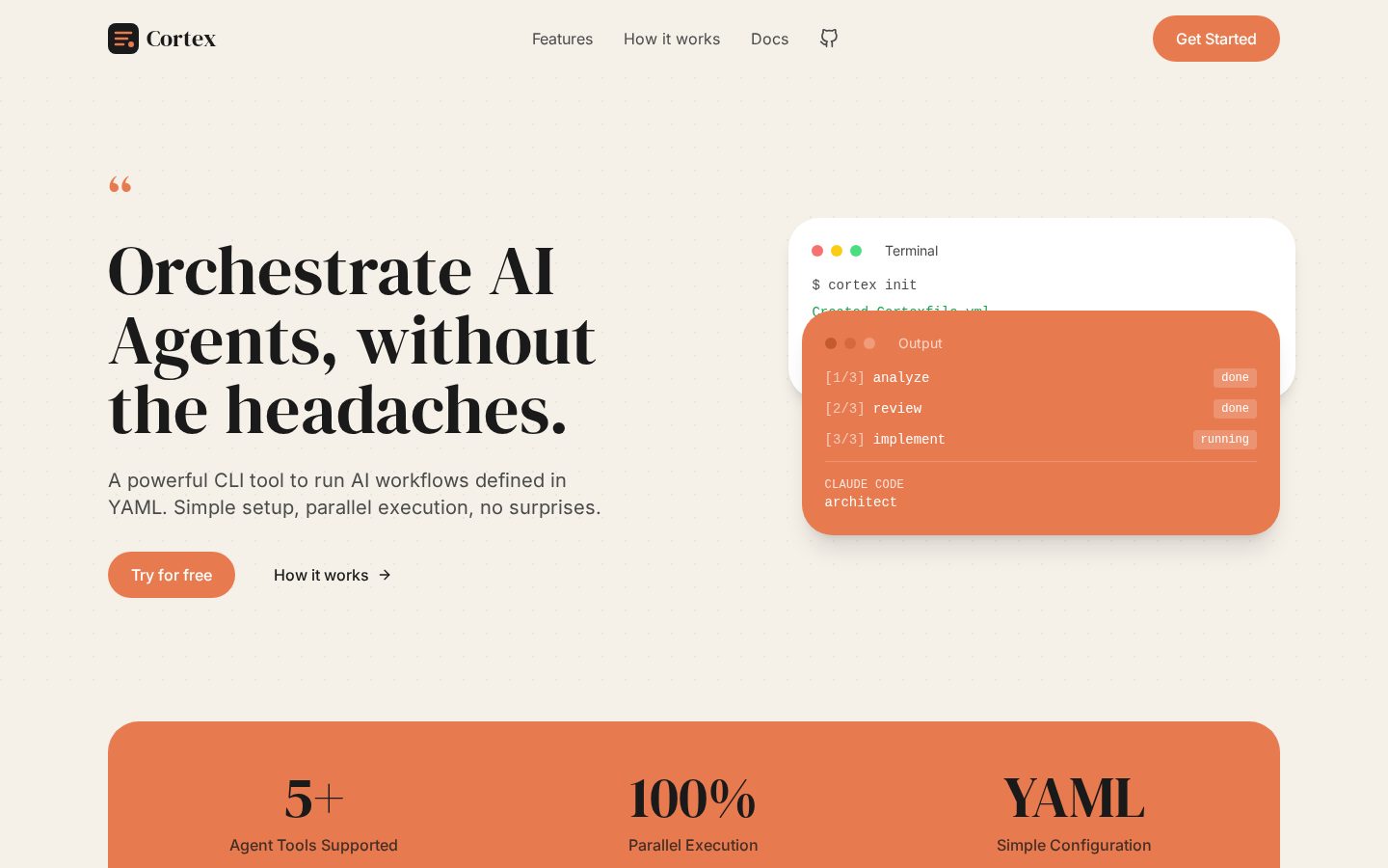 Cortex Homepage