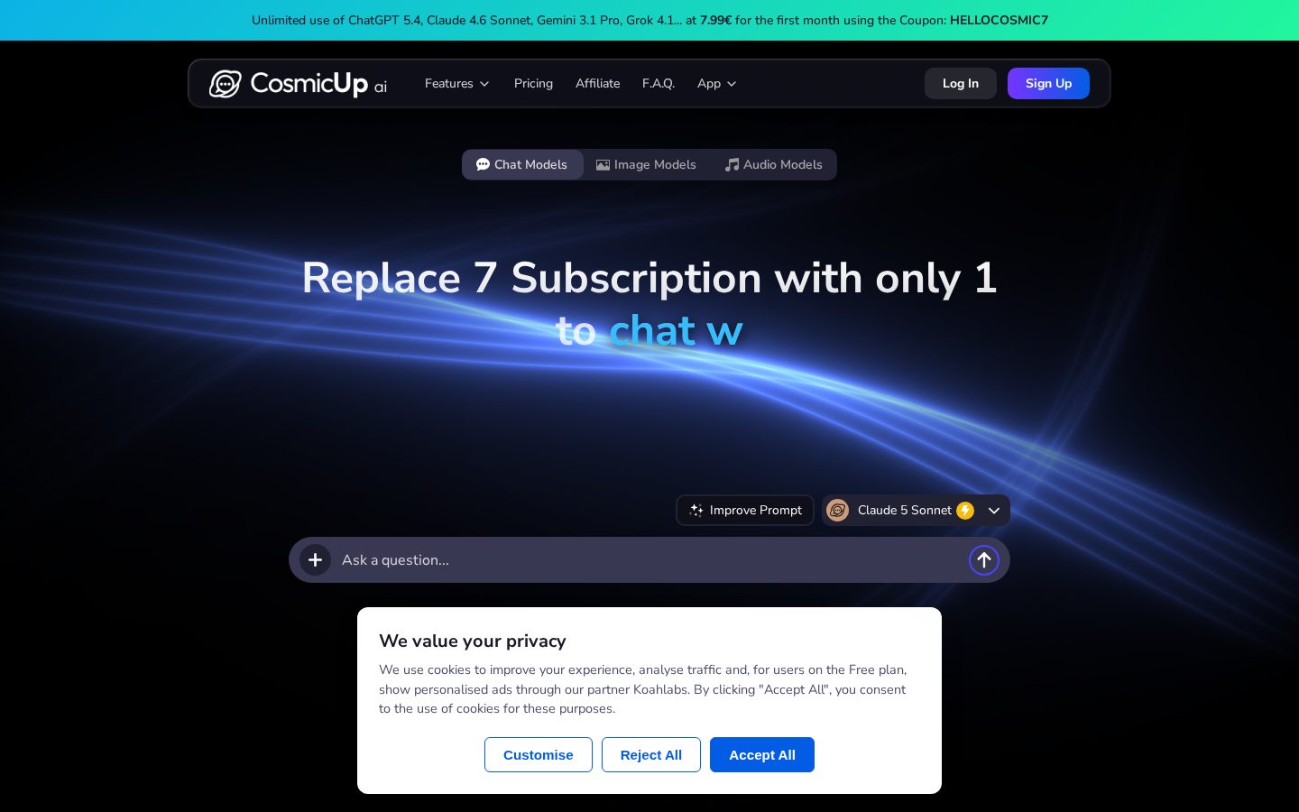 Cosmicup Homepage