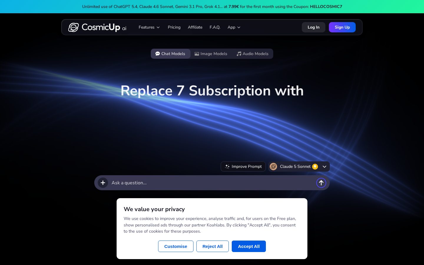 Cosmicup Pricing