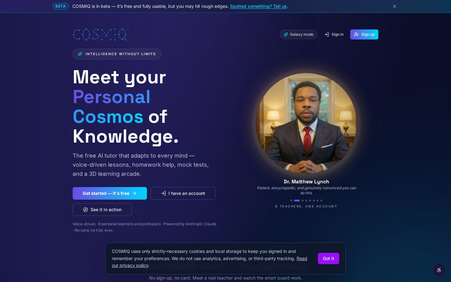 COSMIQ Homepage