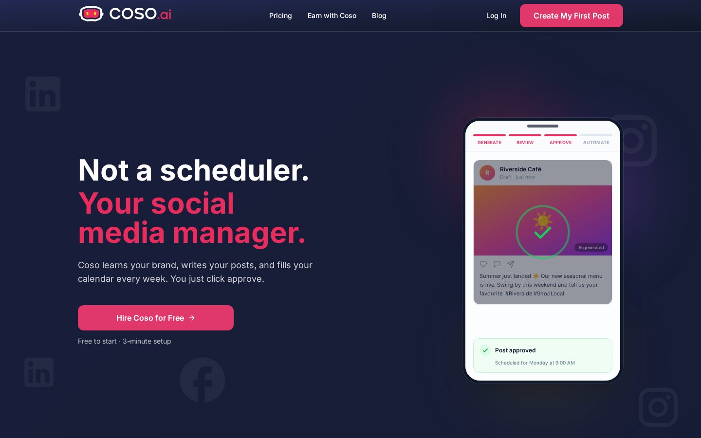 Coso.ai Homepage