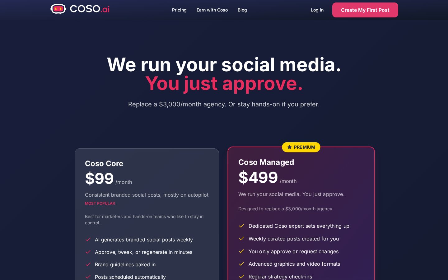 Coso.ai Pricing