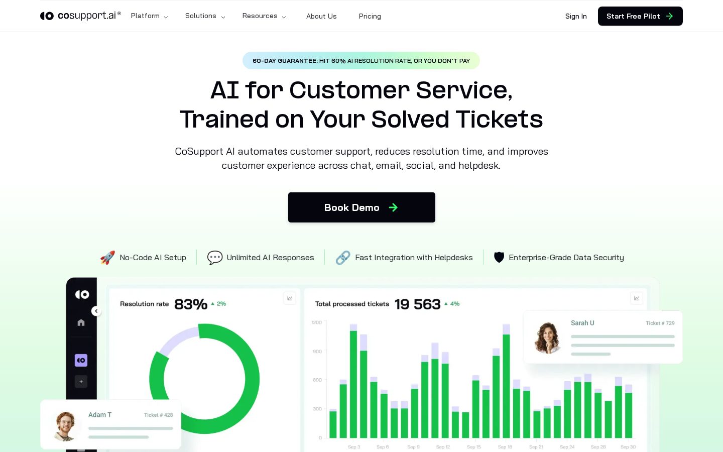 CoSupport AI Homepage
