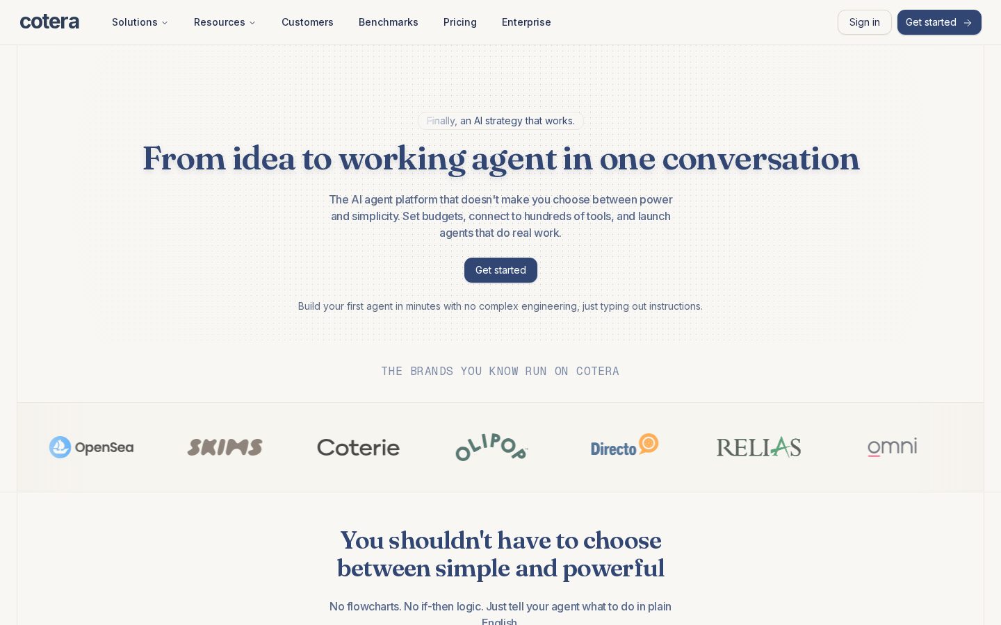 Cotera Homepage
