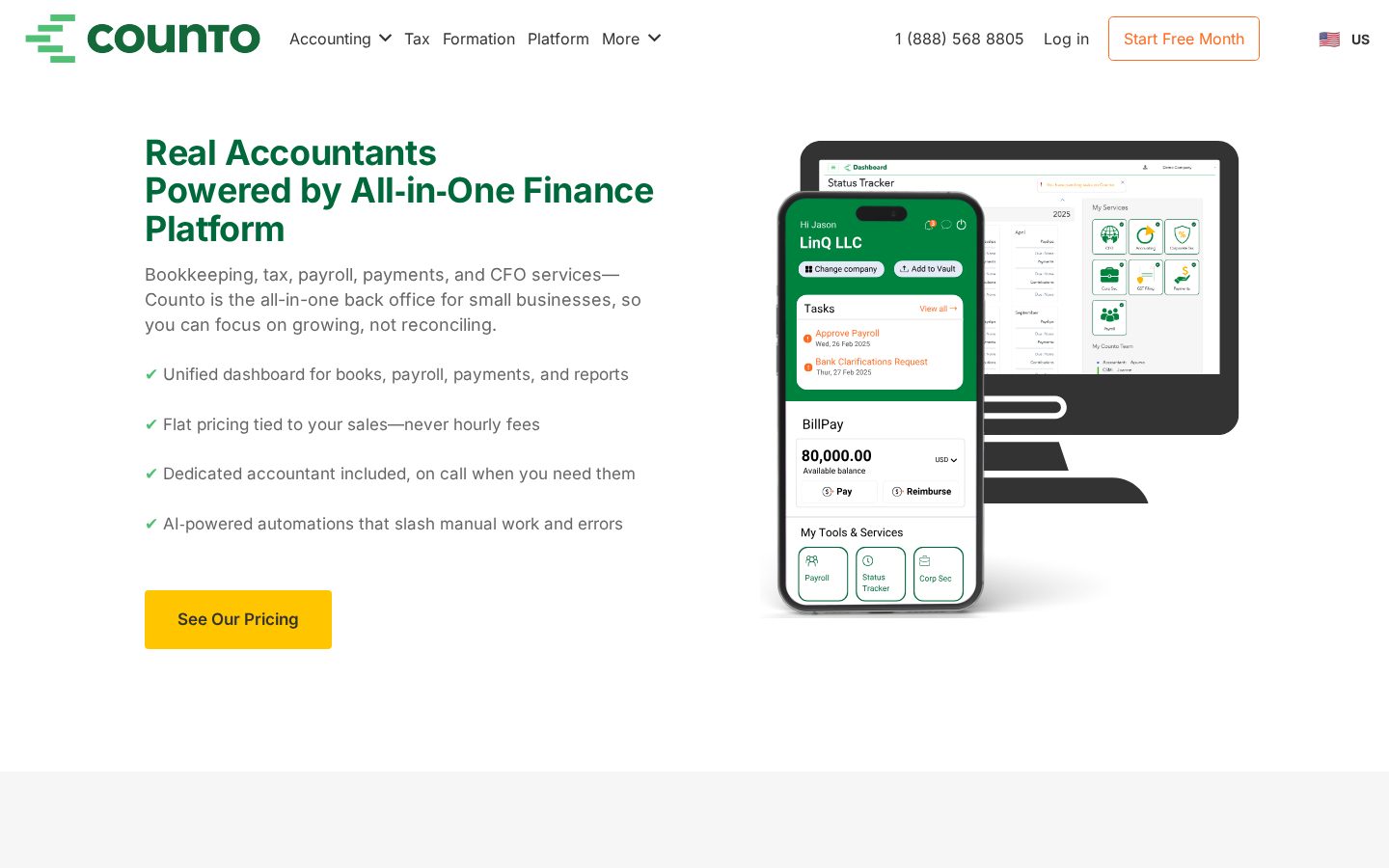 Counto Homepage