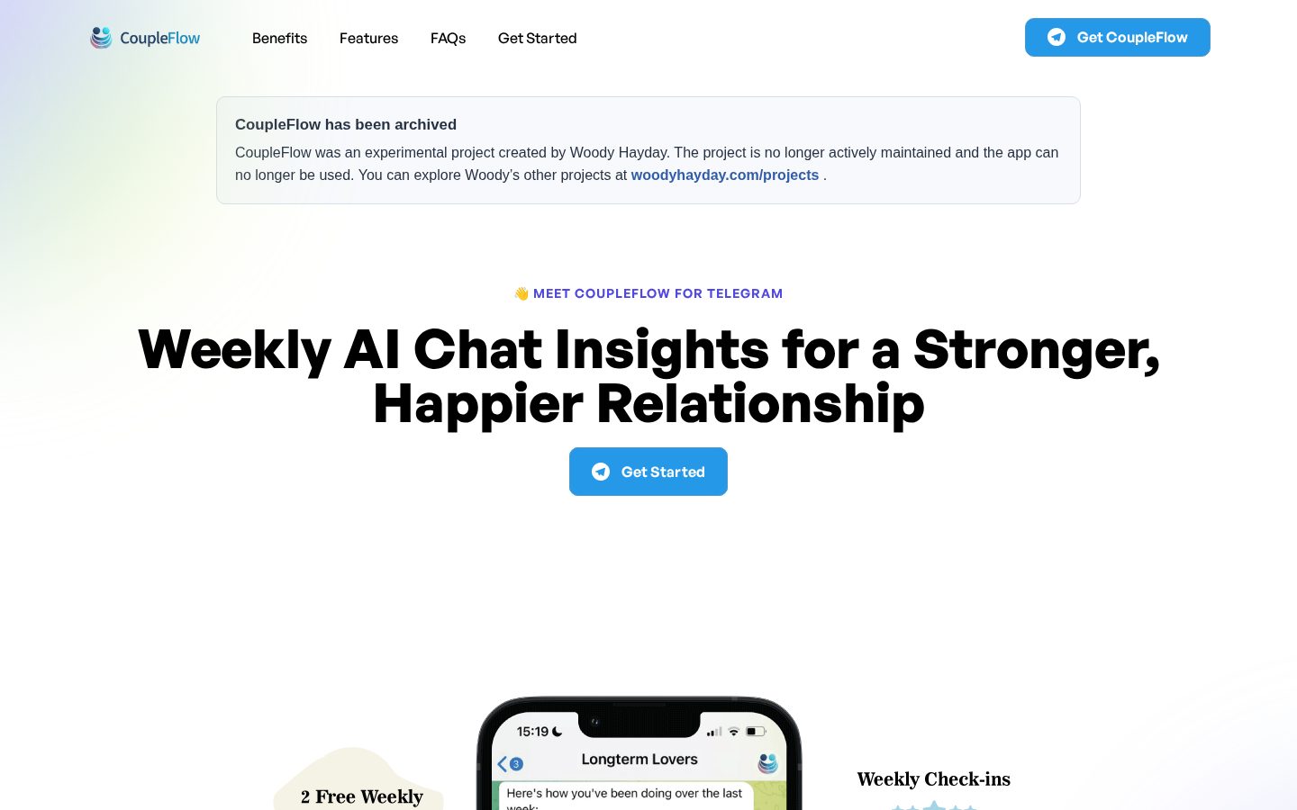 CoupleFlow Homepage