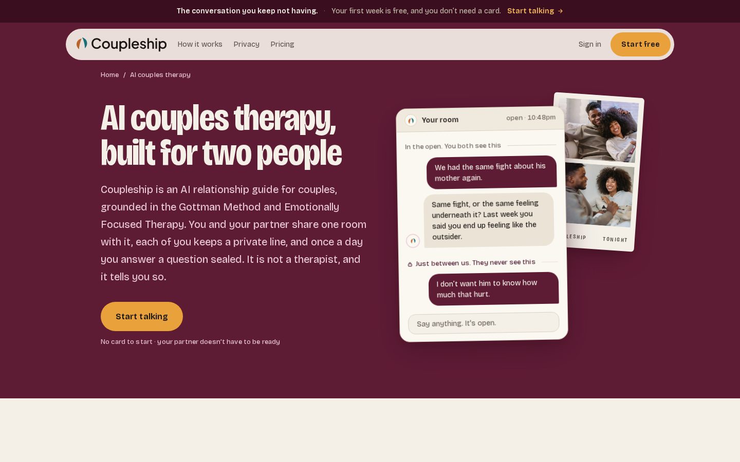 Coupleship Homepage