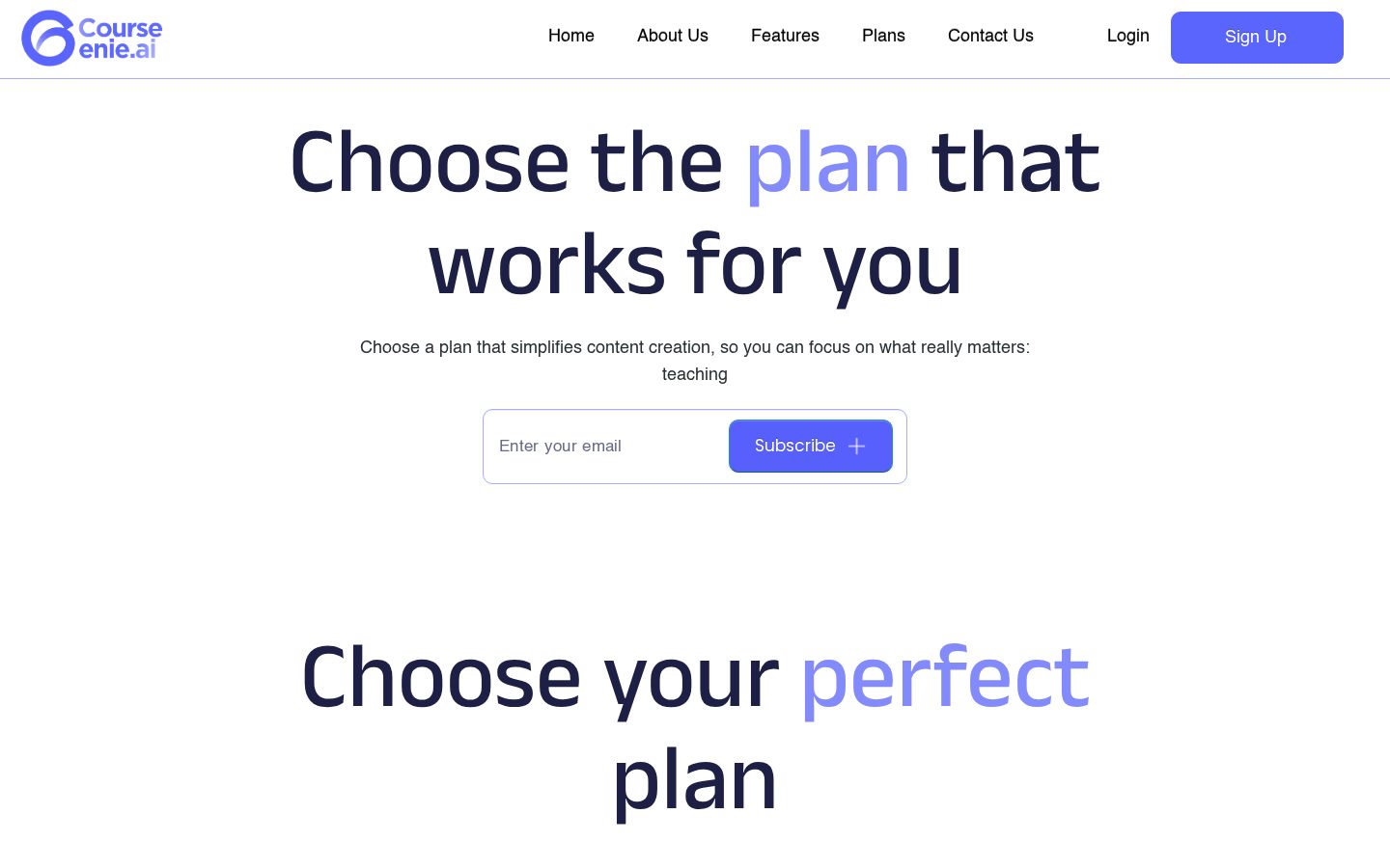 CourseGenie Pricing