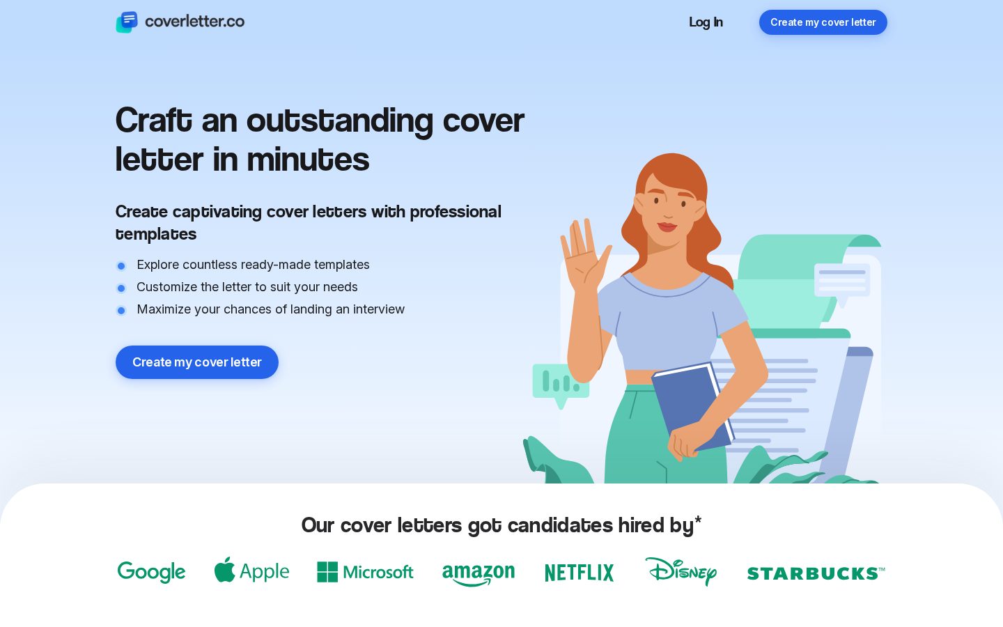 Cover Letter AI Homepage