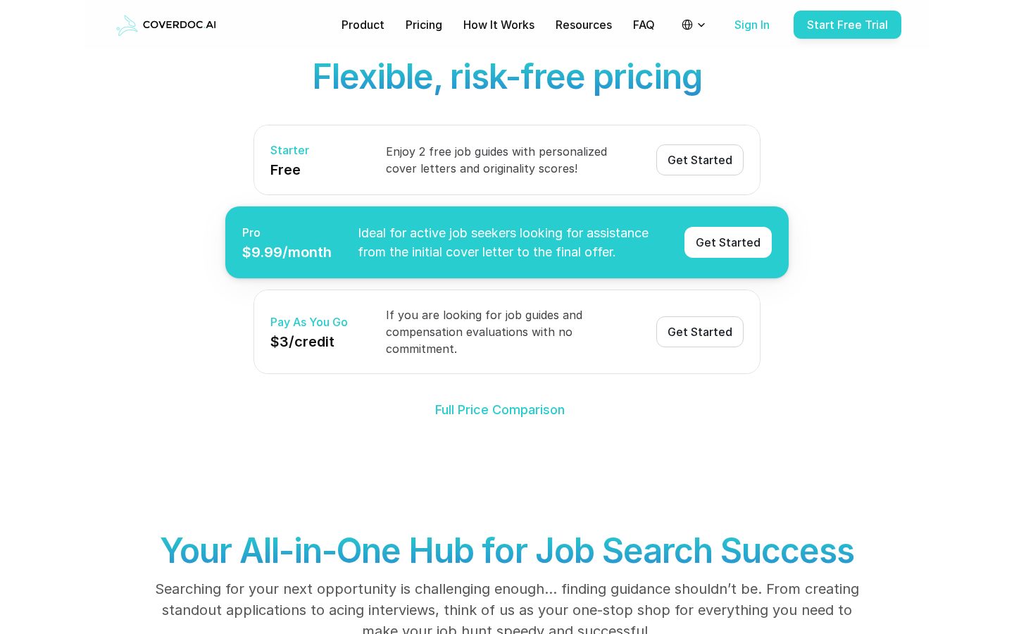 CoverDoc.ai Pricing