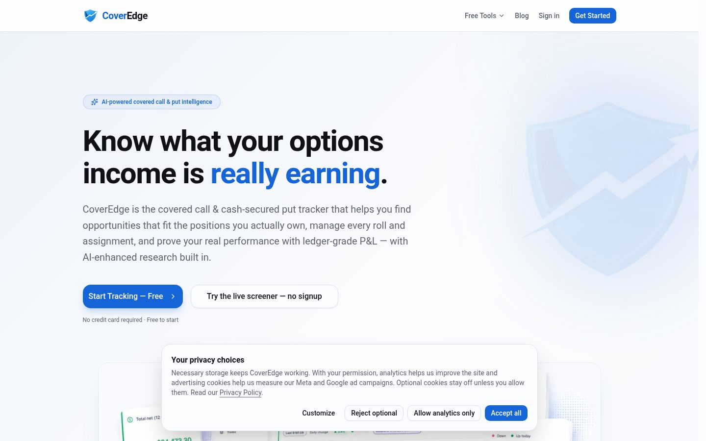 CoverEdge Homepage