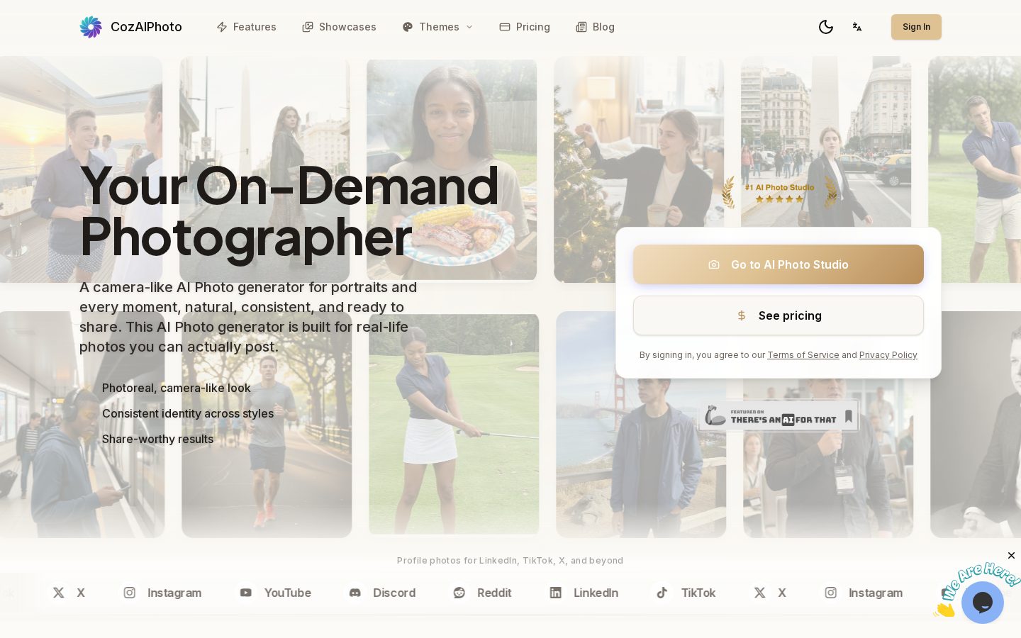 CozAIPhoto Homepage
