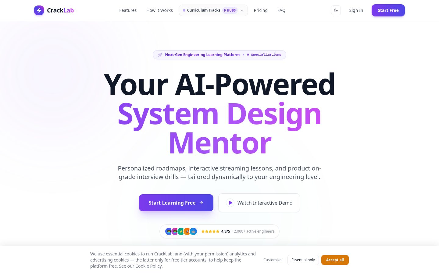 CrackLab Homepage