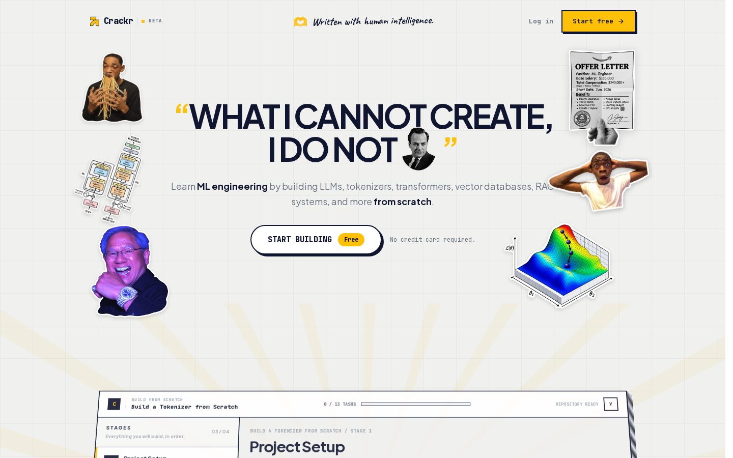 Crackr AI Homepage
