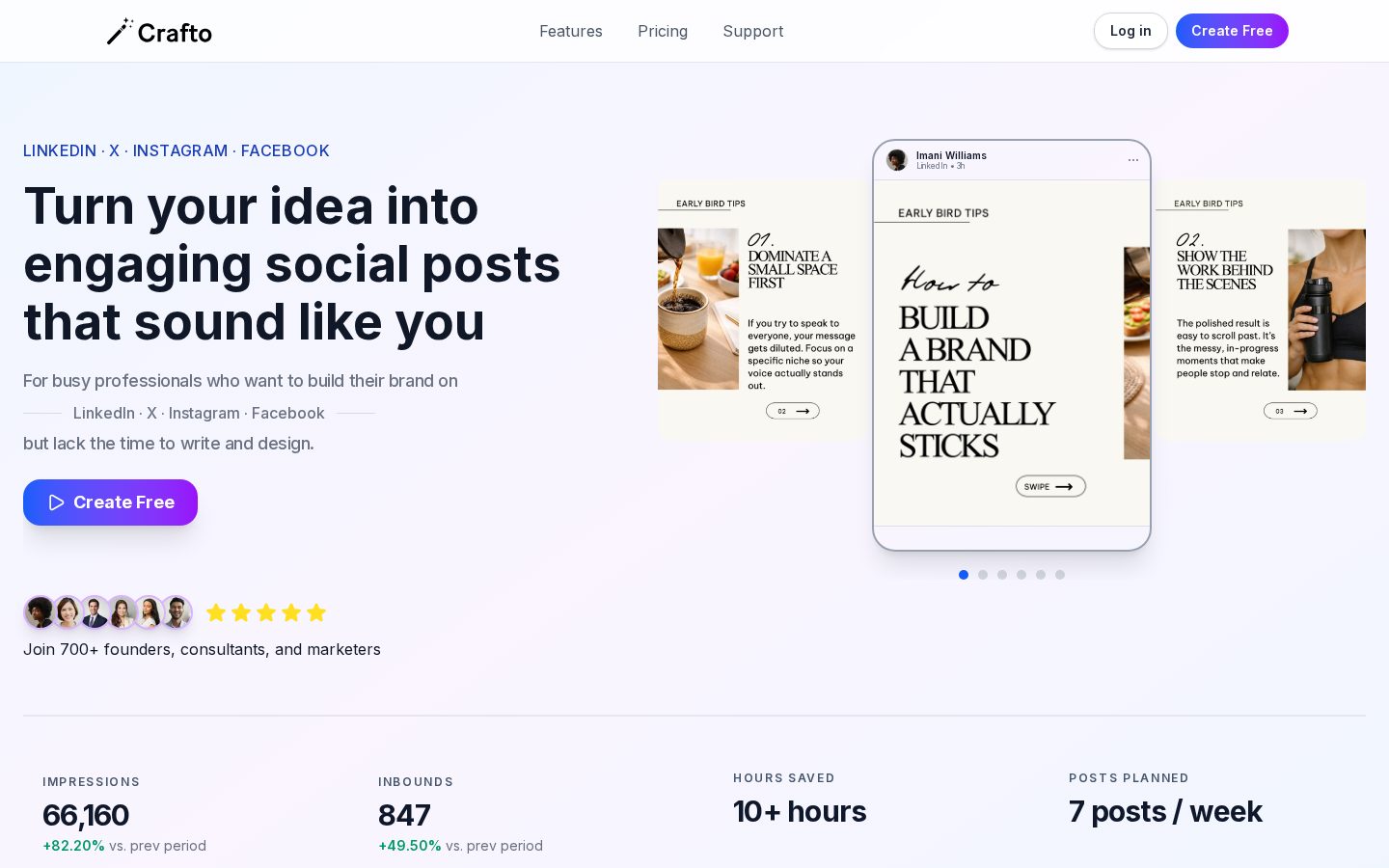 Crafto Homepage