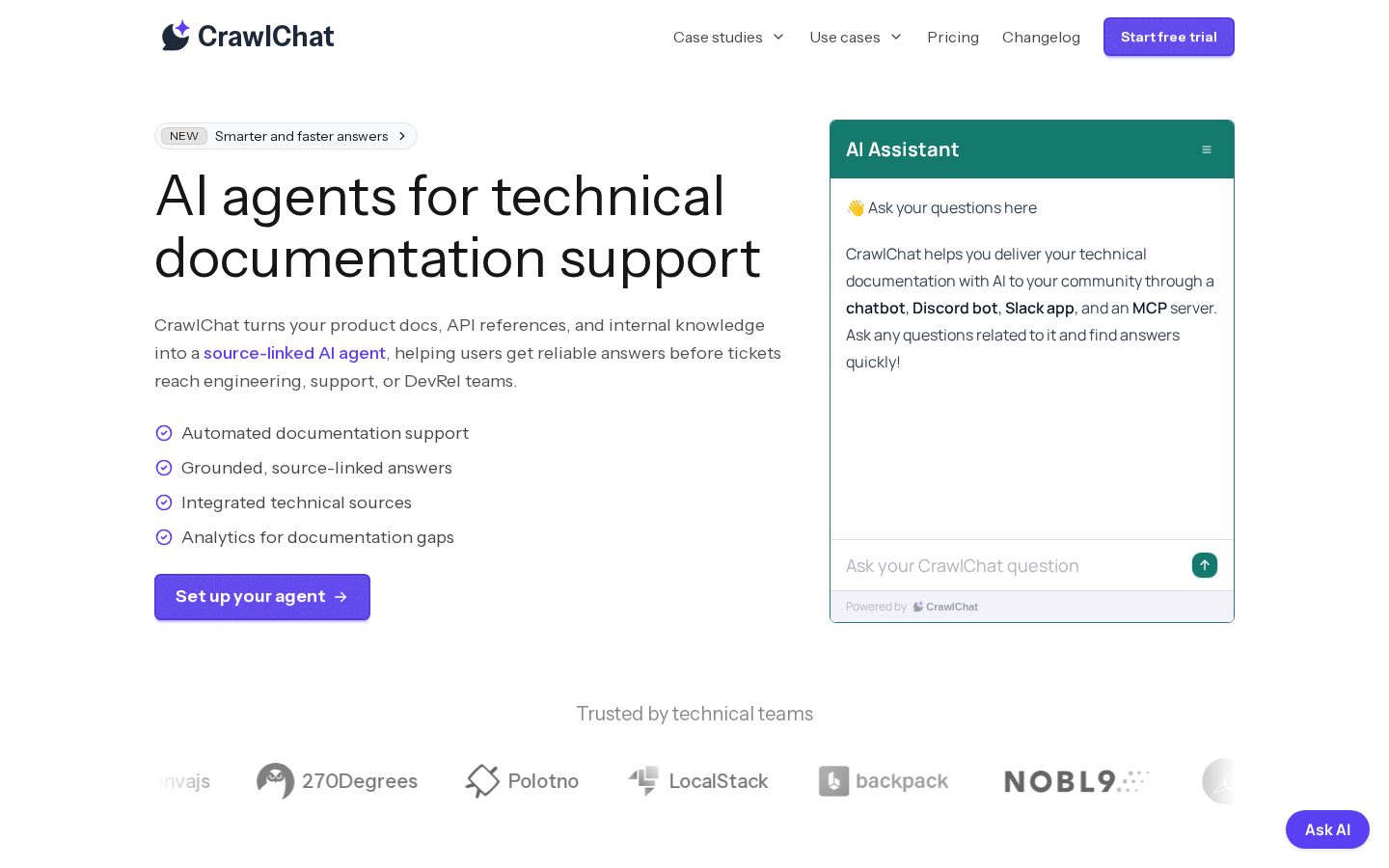 CrawlChat Homepage