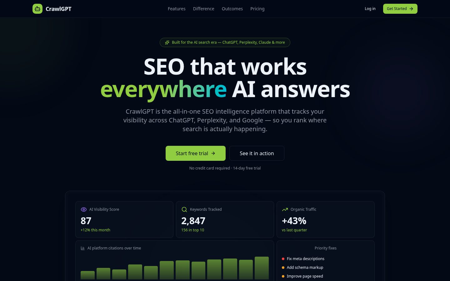CrawlGPT Homepage