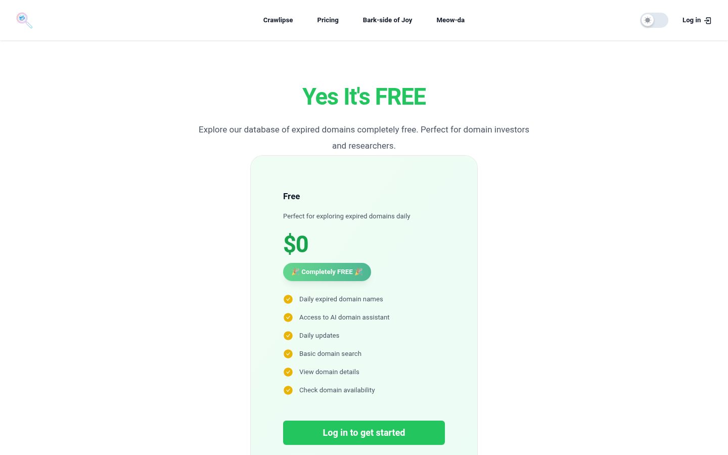 Crawlipse Pricing