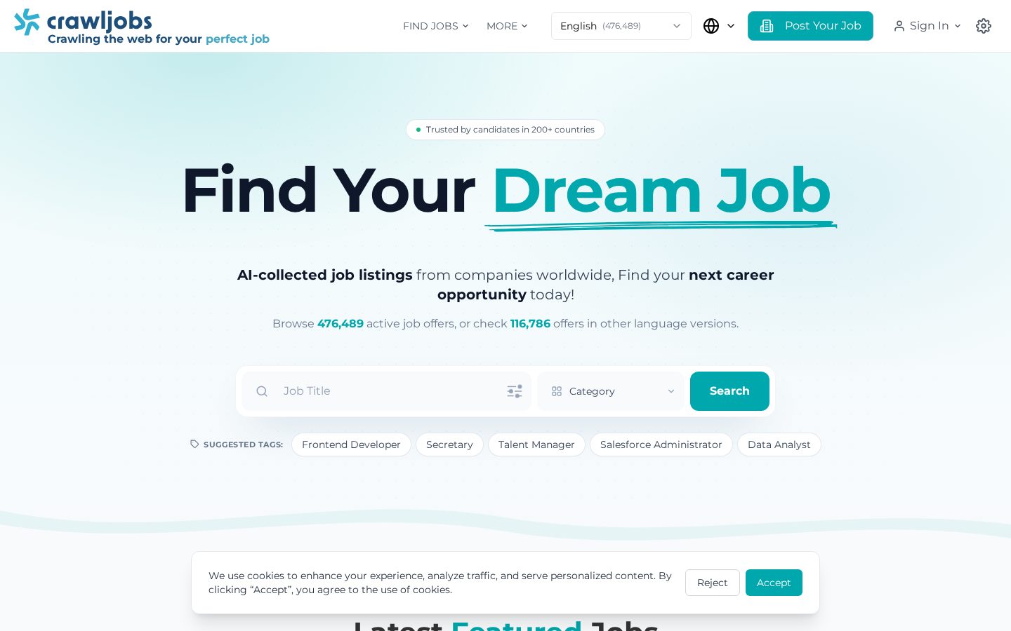 CrawlJobs Homepage