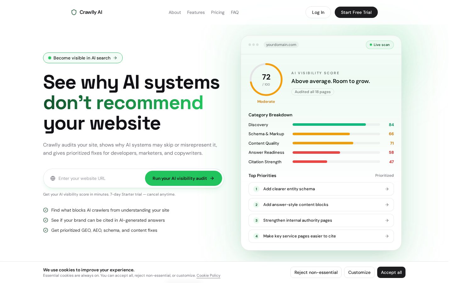 Crawlly Homepage