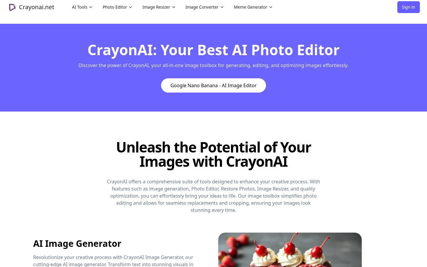 CrayonAI Homepage
