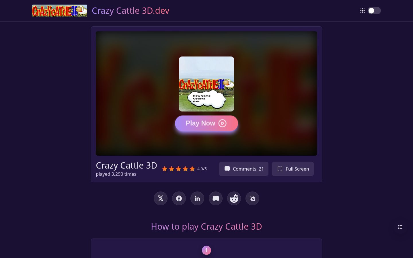 crazy cattle 3d Homepage