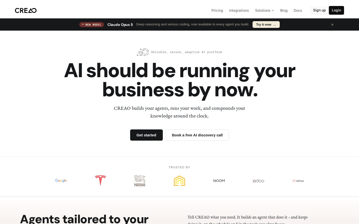 CREAO Homepage