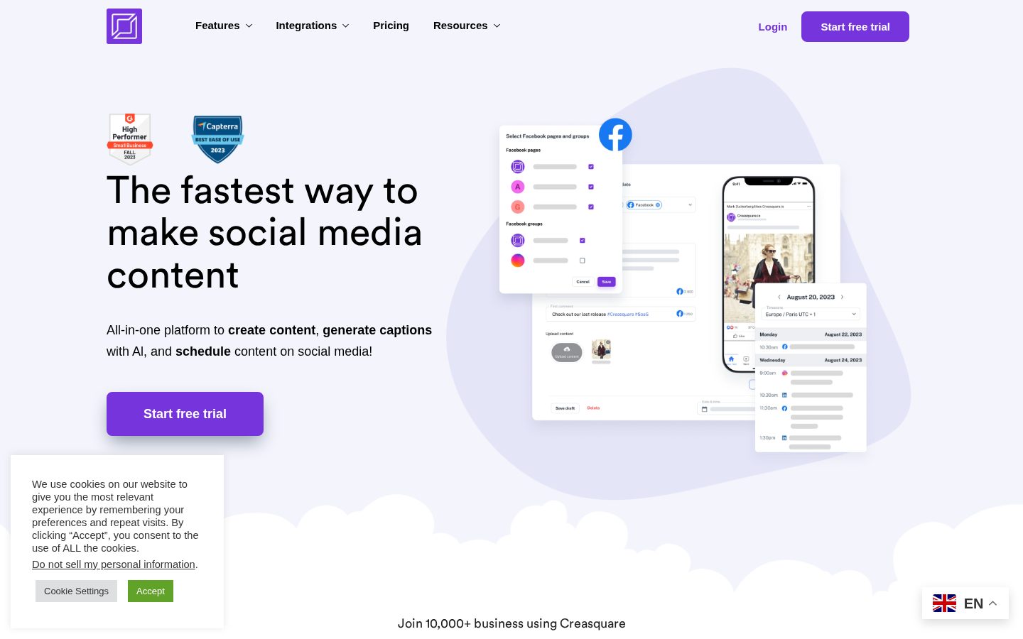 Creasquare Homepage