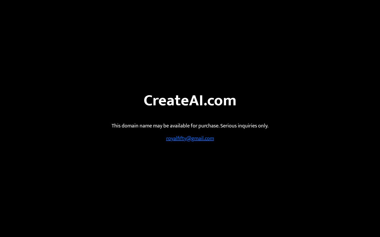 CreateAI Homepage