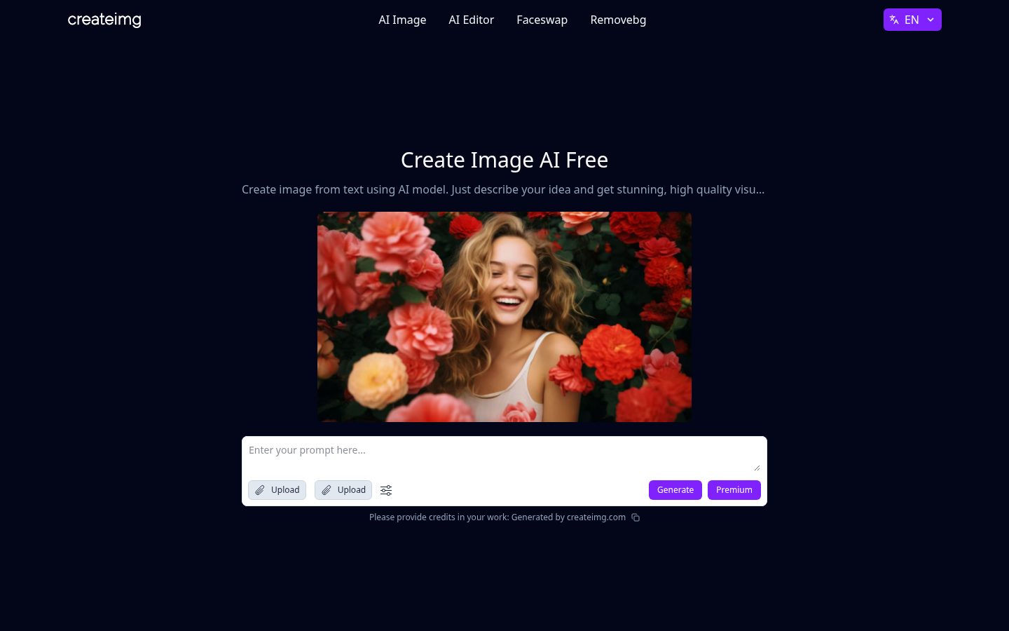 CreateImg Homepage