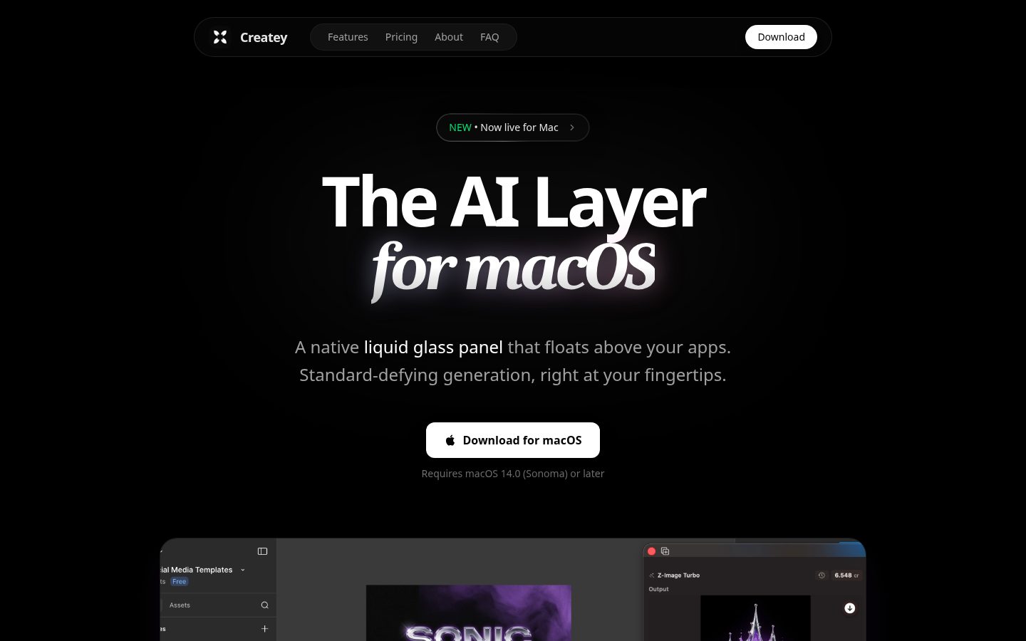 Createy Homepage