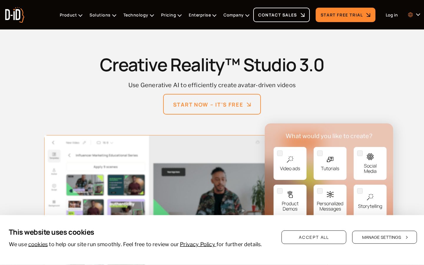 Creative Reality Studio Homepage