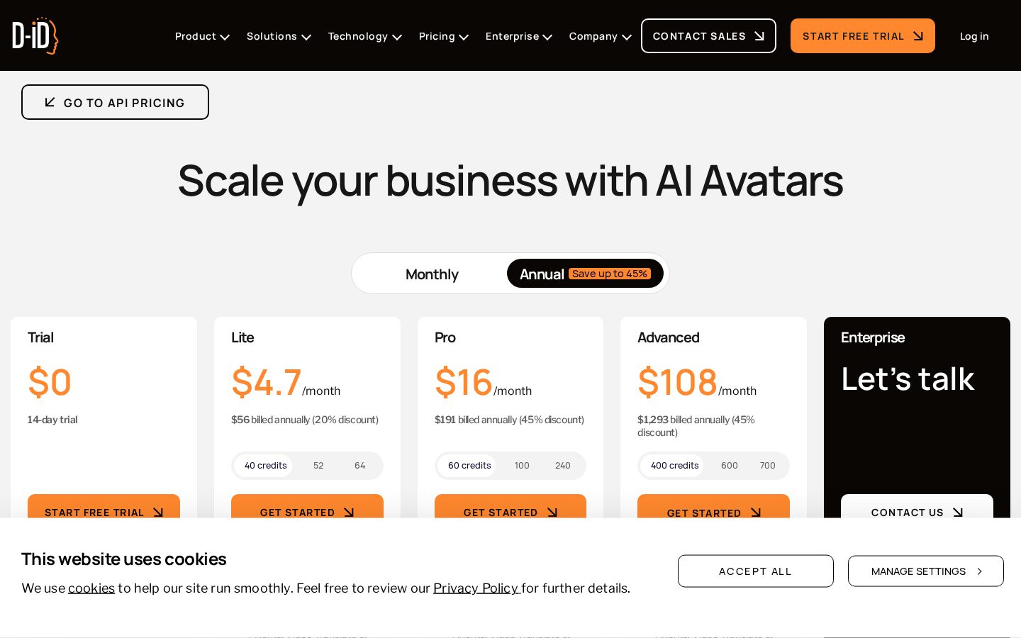 Creative Reality Studio Pricing