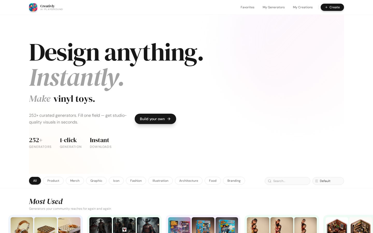 Creativly Homepage