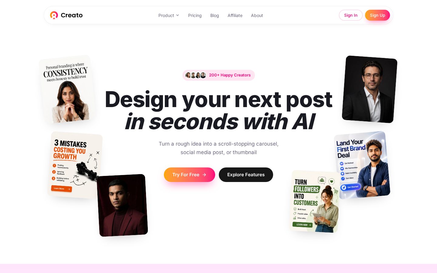 Creato Homepage